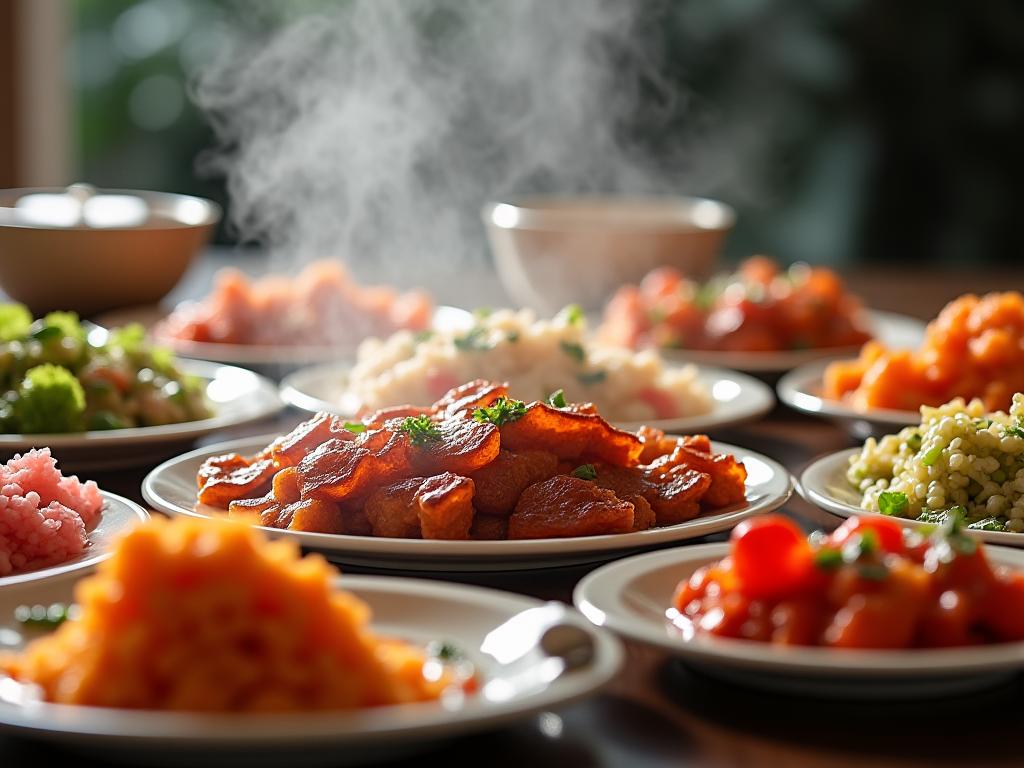 Beautiful Asian cuisine photography showcasing vibrant dishes from Singapore's food scene